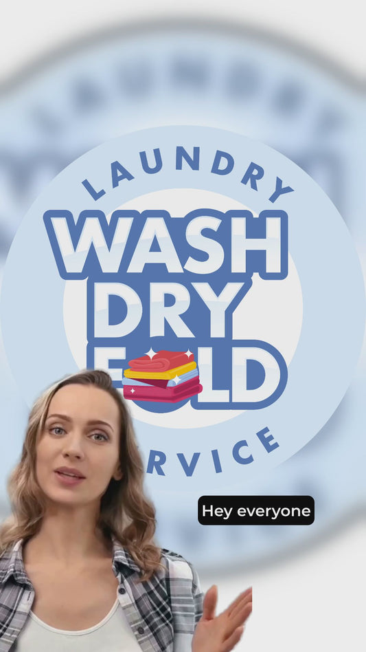 30 lbs. Wash N Fold pick up and drop off services