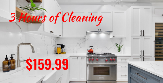 A SPECIAL DEAL! 3 hours of cleaning for $159.99